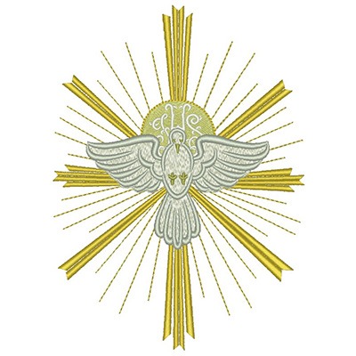 Matriz de matriz Matriz De Bordado Divino Espírito Santo 13 Cm